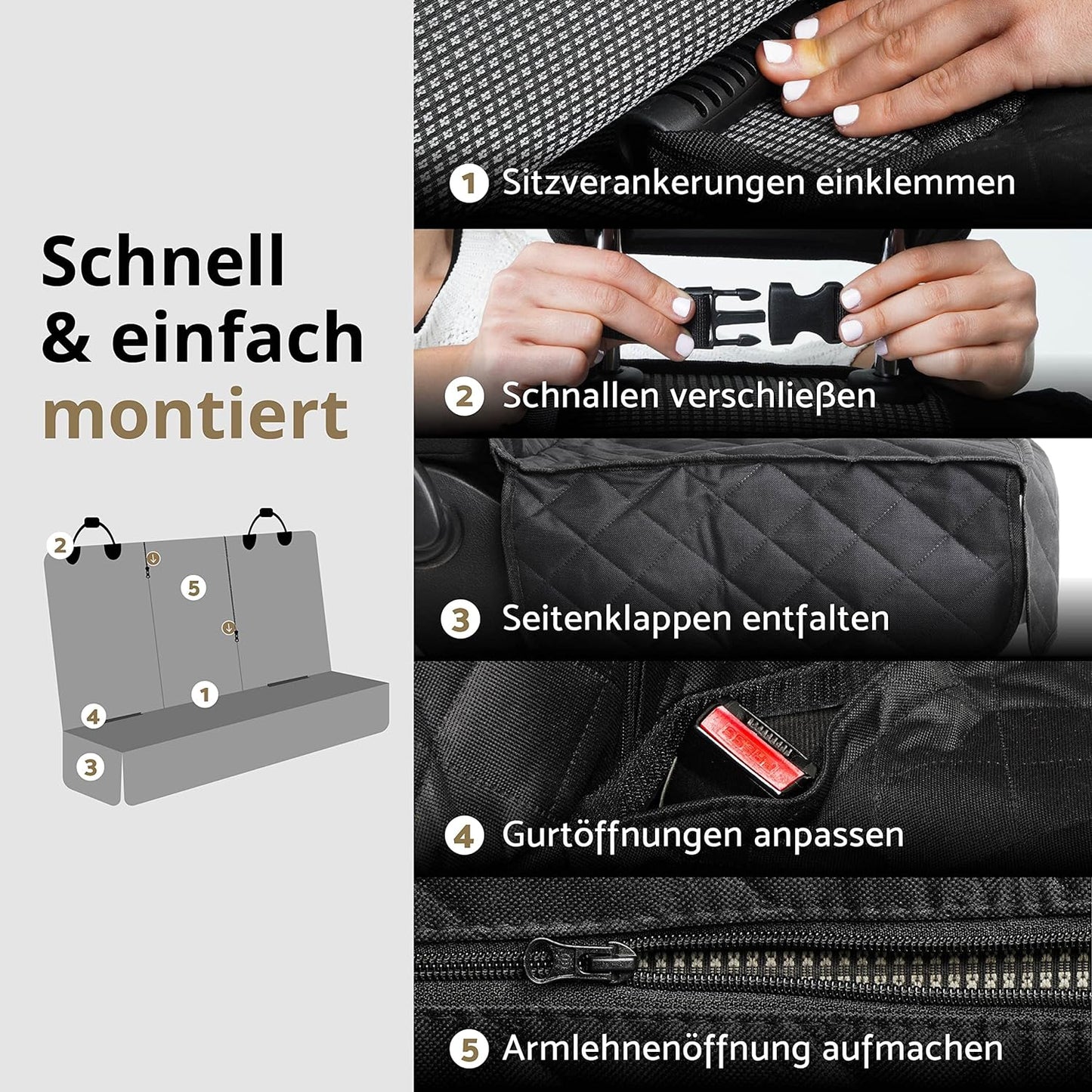 Rückbankschoner, Für grössere Autos (Kombi oder Geländewagen)