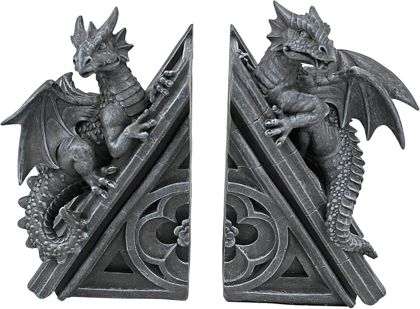 Buchstützen-Set gotischer Schlossdrache, Einzelbett