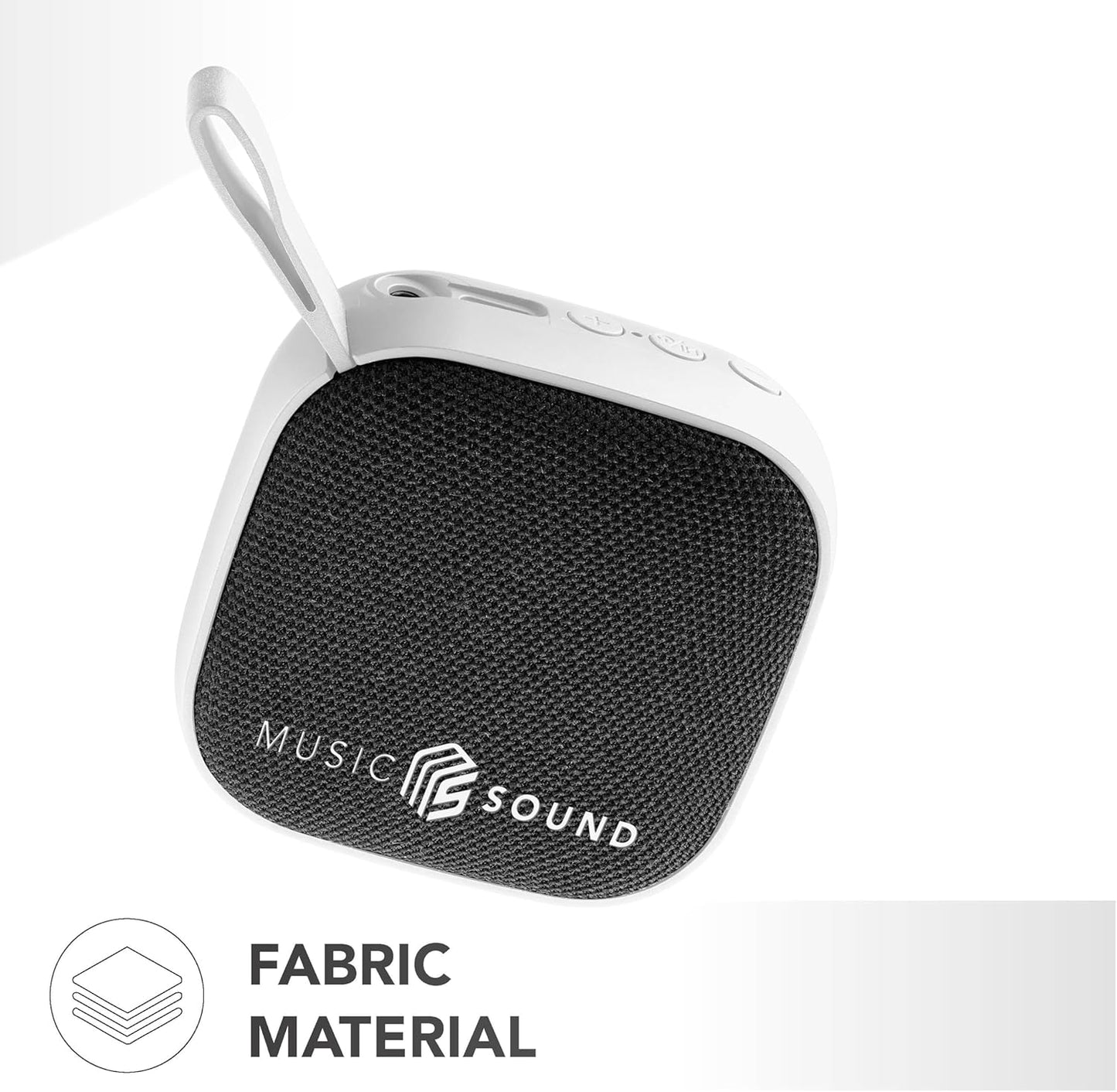 Kompakter Mini-Bluetooth-Lautsprecher, Weiss