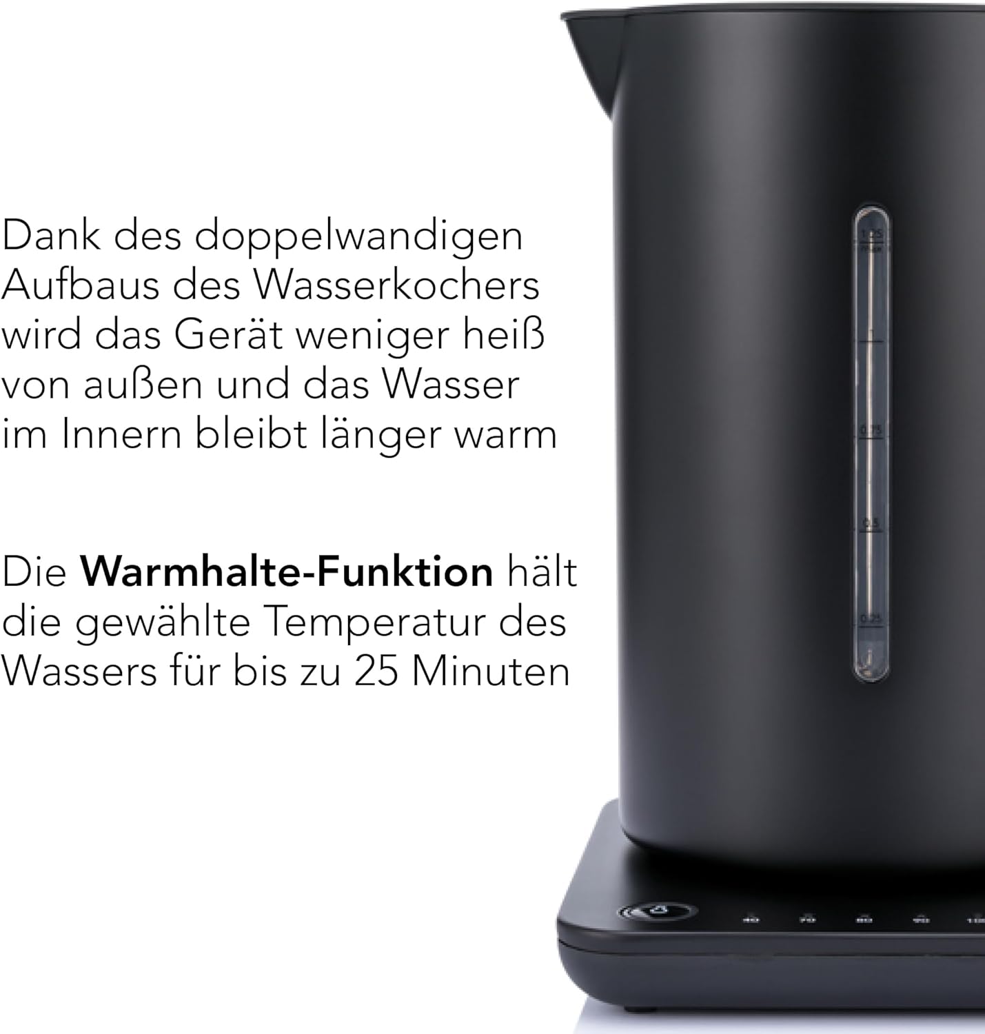 Svart Format Wasserkocher, Schwarz