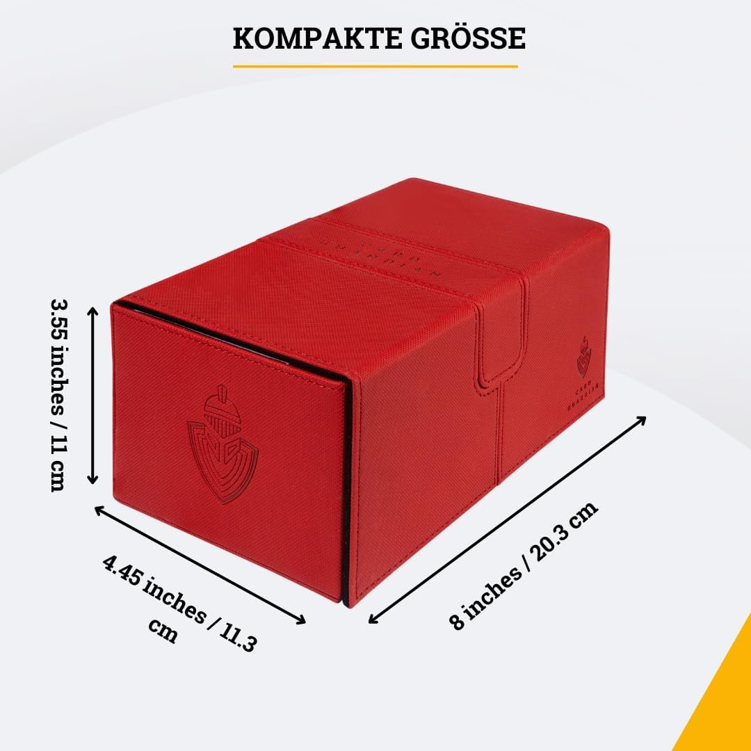 Premium Deck Sammelkarten Box für 200 Karten, Rot