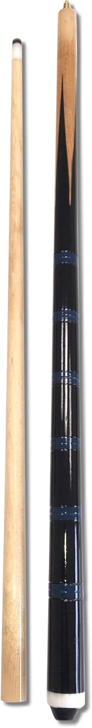 Billardqueue 2er-Set Eco zweiteilig, schwarz-blau