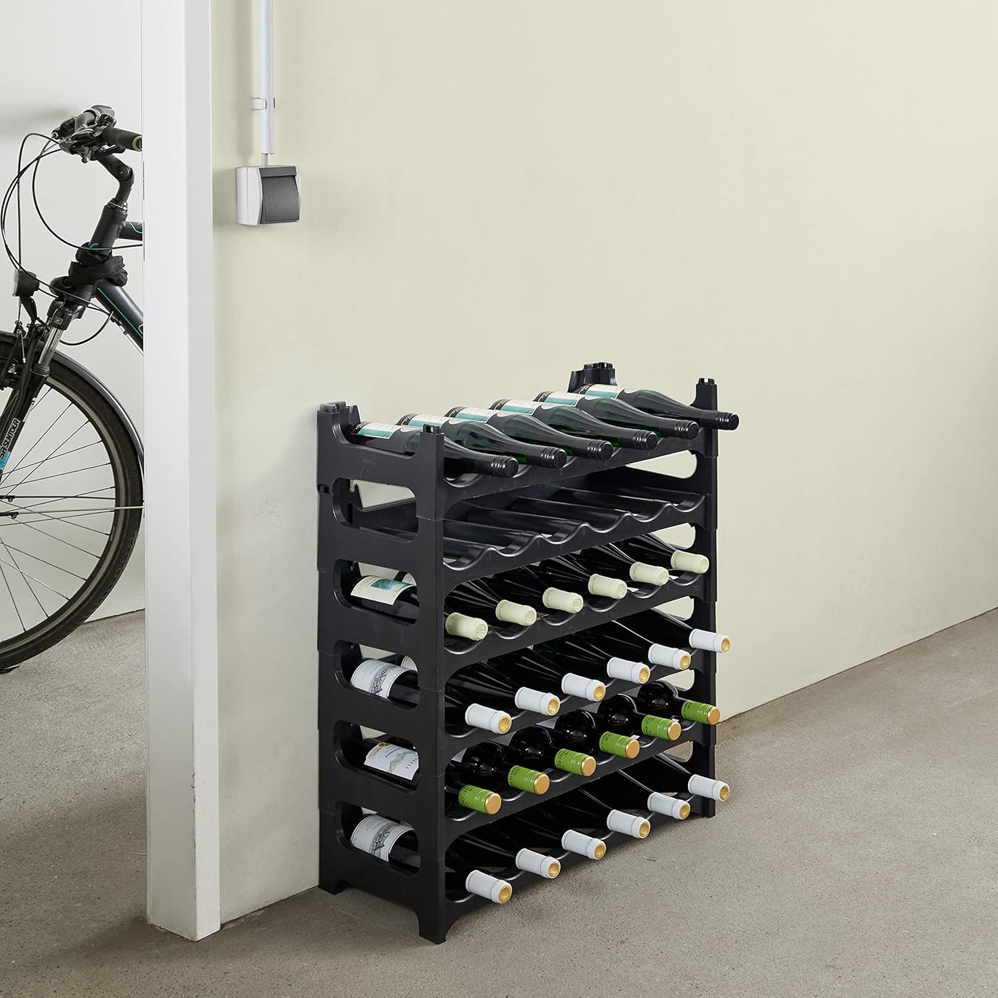 Modulares Flaschenregal, 6 Module für 36 Flaschen