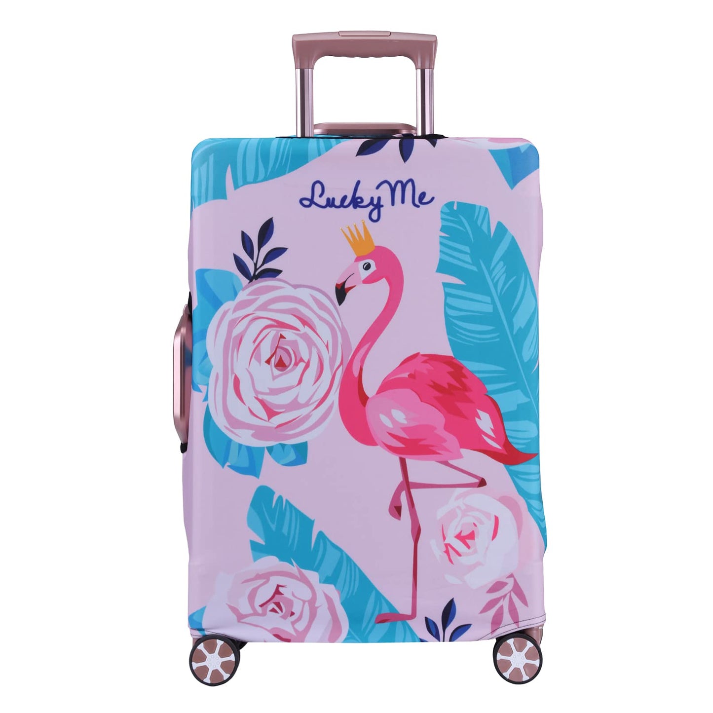 Elastische Kofferschutzhülle, XL Flamingo