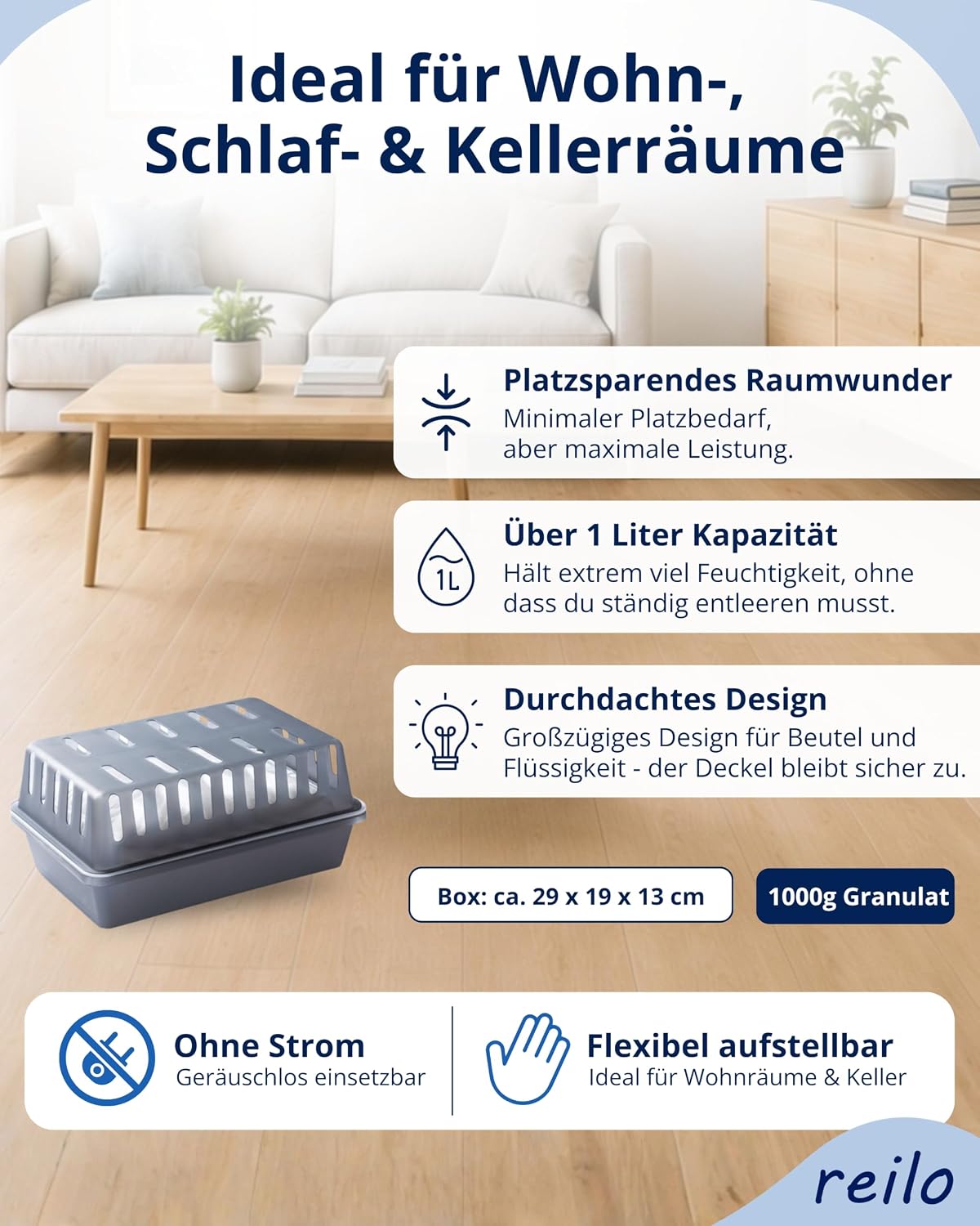 Luftentfeuchter Granulat Nachfüllpacks (20x 1kg), 20 Stück