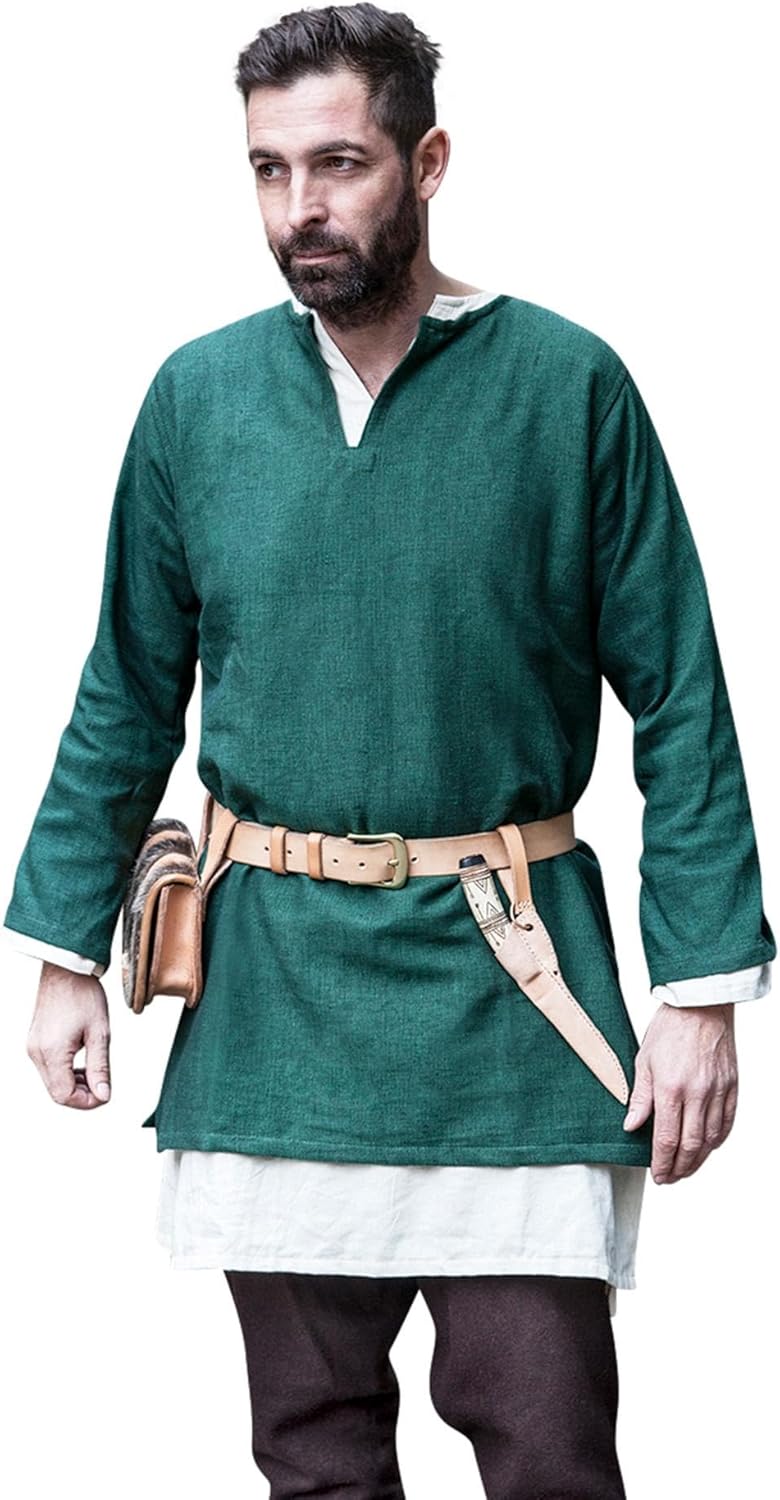 Mittelalter Tunika kurz, Grün S