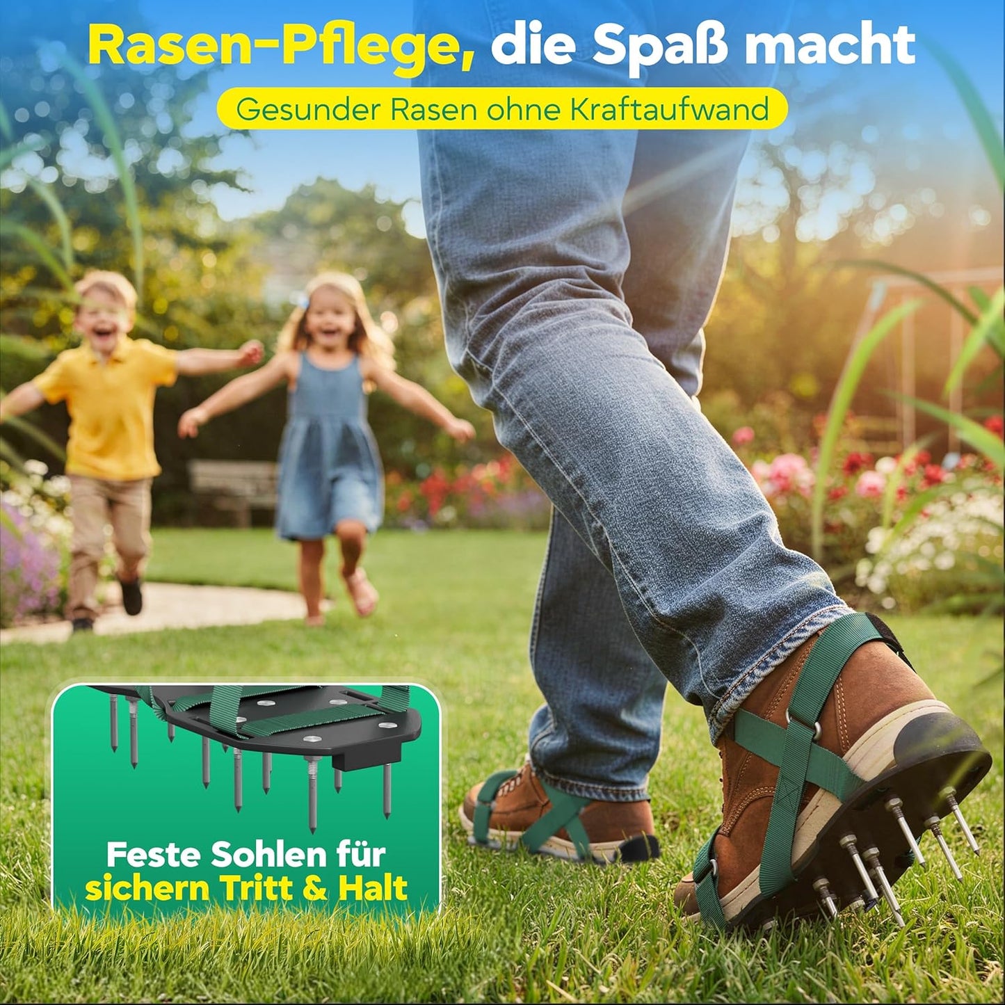 Nagelschuhe für Rasenbelüfter