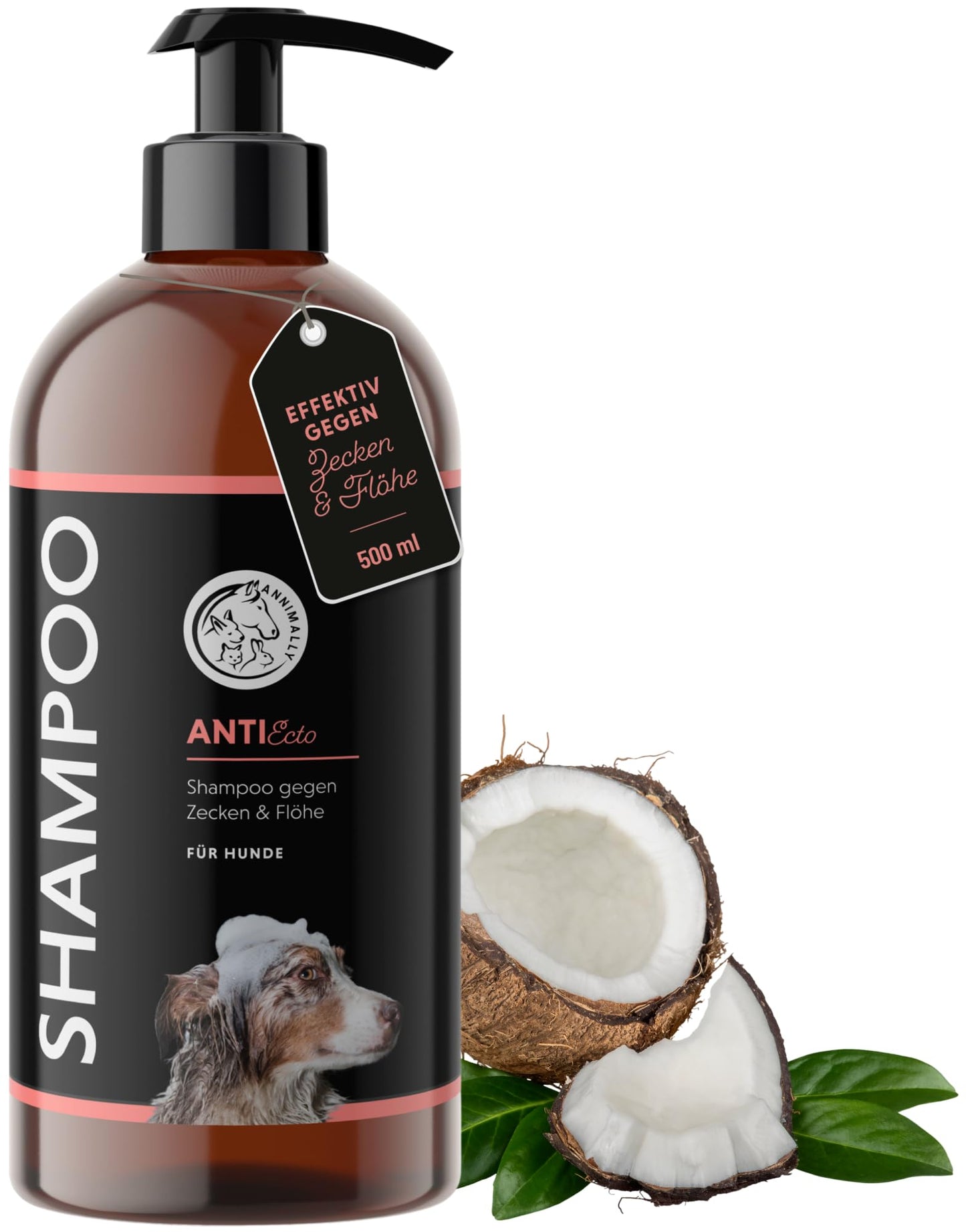 Anti-Zecken & Flohshampoo für Hunde mit Neem-Extrakt