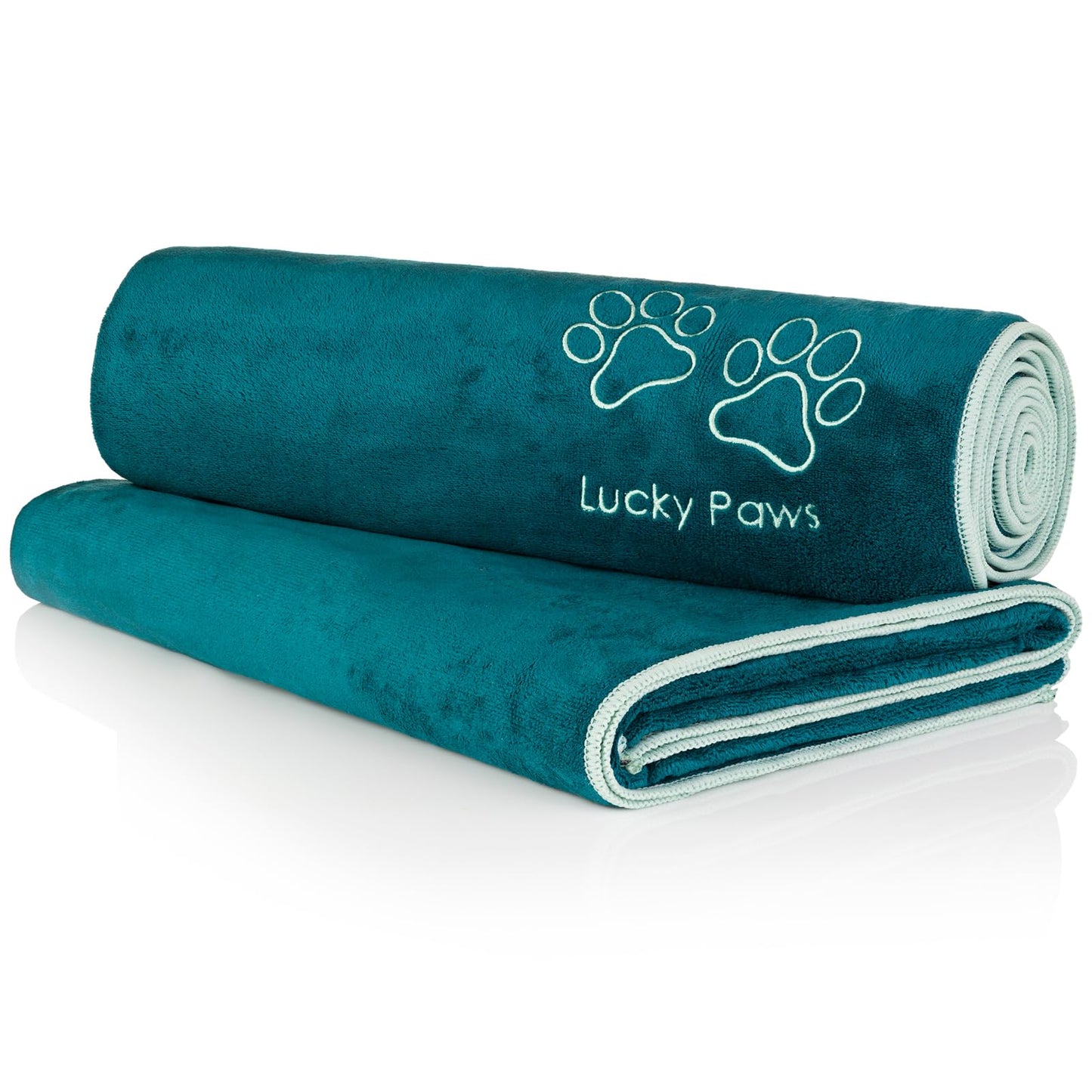 Hundehandtuch XL Set, Teal Pack of 2