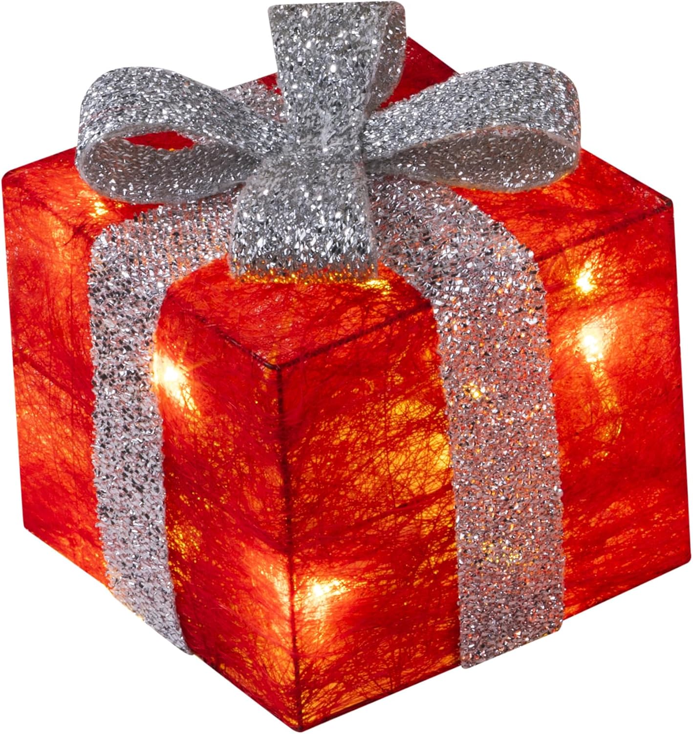 3er-Set Led Geschenke mit Timer, Rot