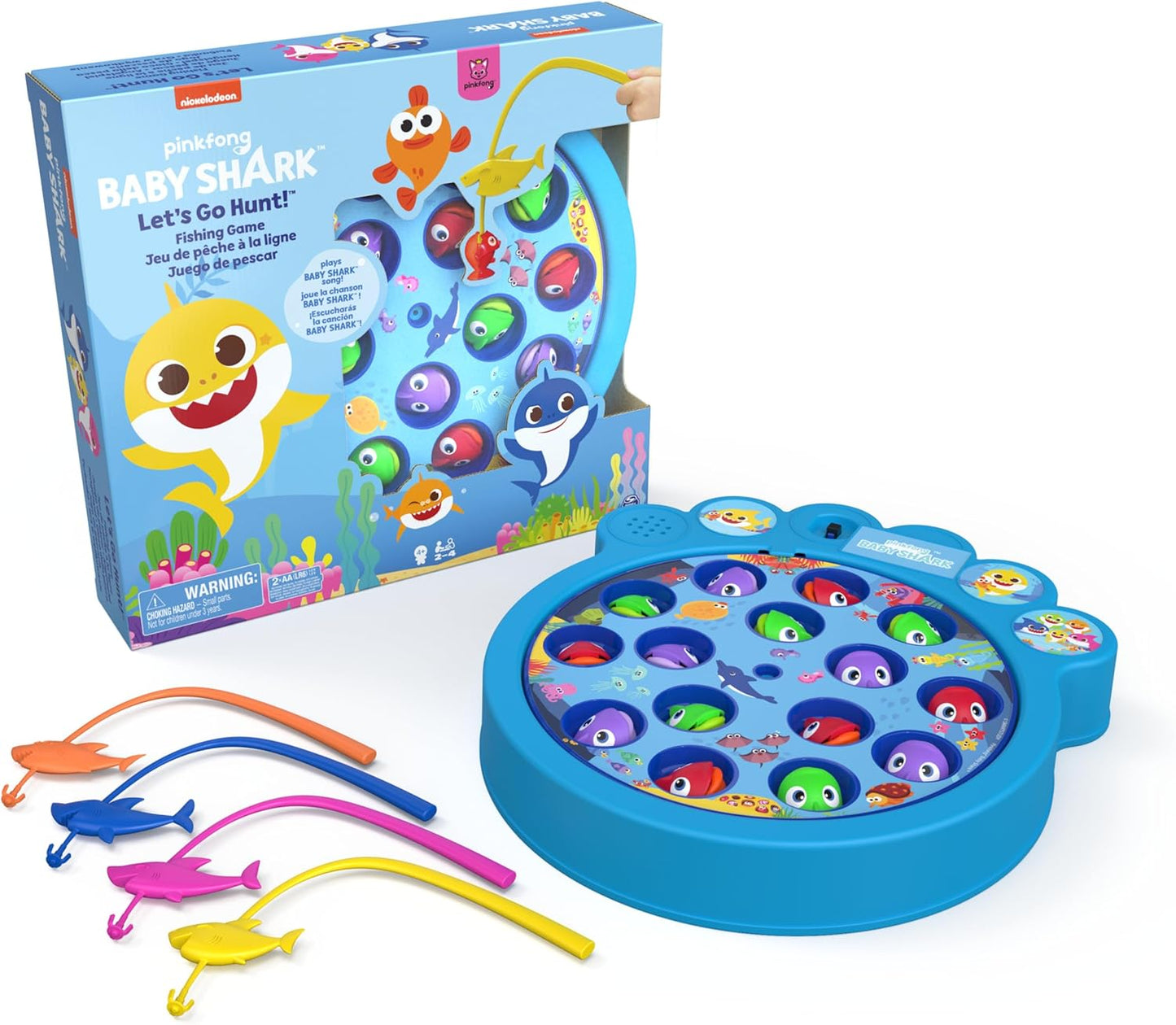 Let's Go Hunt-Angelspiel mit Baby Shark-Song