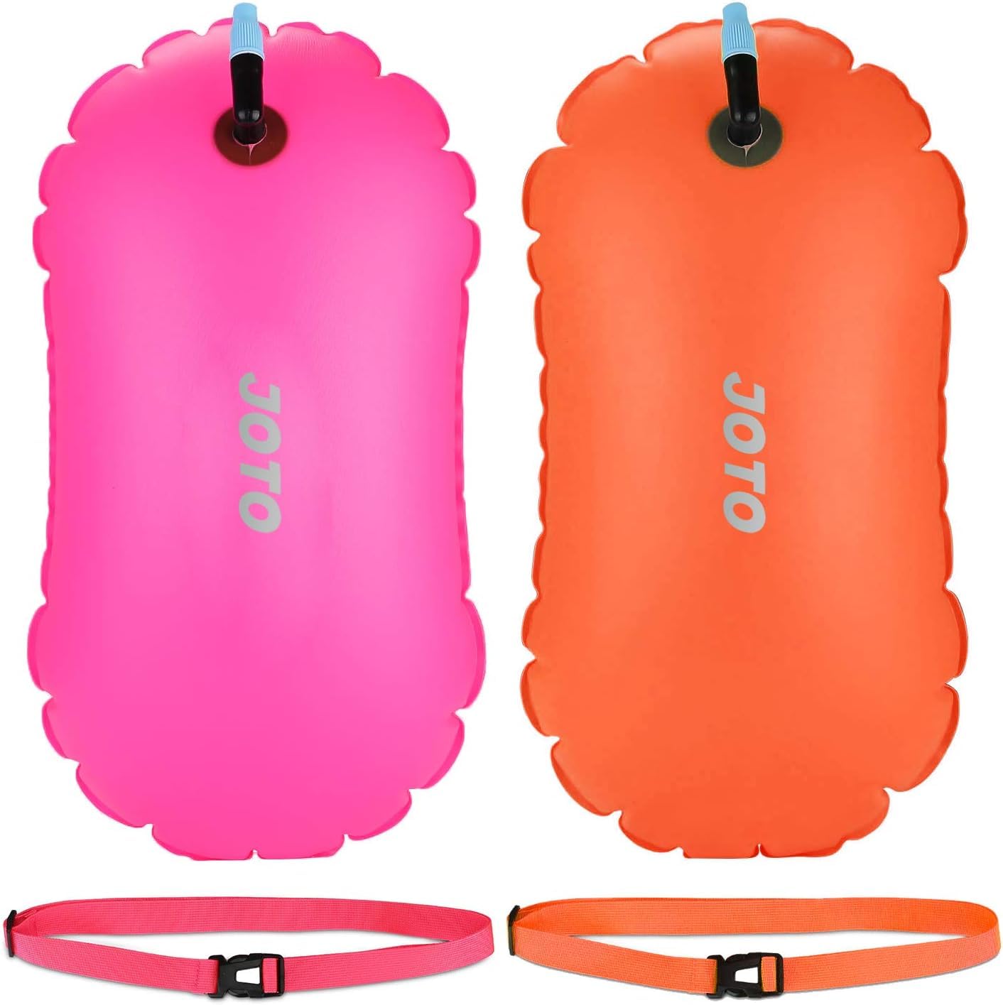 Schwimmbojen mit Hüftgurt, 2 Stück, OrangeMagenta