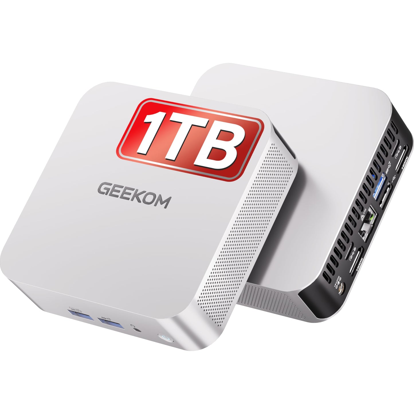 Mini PC A5 Pro mit AMD Ryzen 5 und Quad Display, R5 7430(16GB+1TB)
