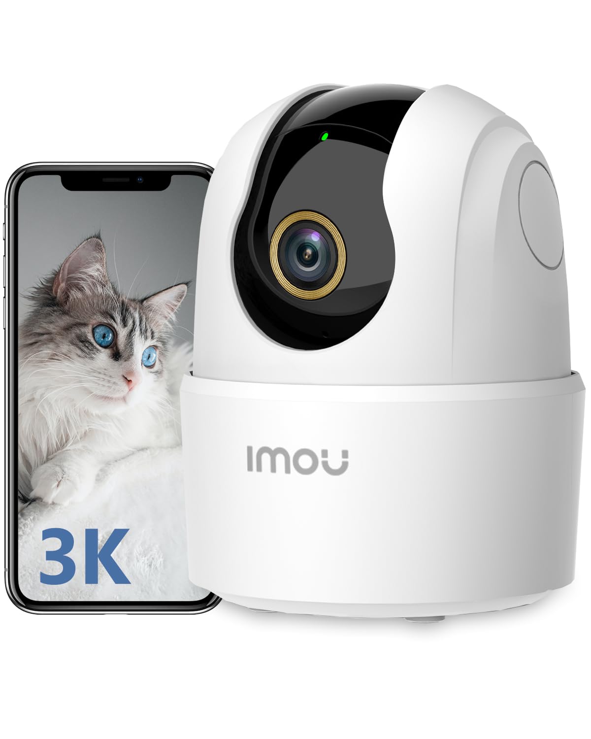 Überwachungskamera mit AI-Erkennung und Nachtsicht, 3k 5mp 1pack