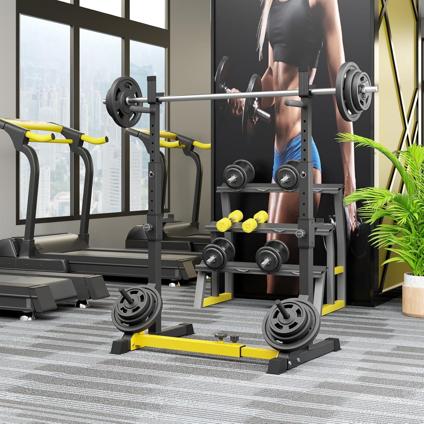 Höhenverstellbares Squat Rack für Zuhause (bis 250 kg)