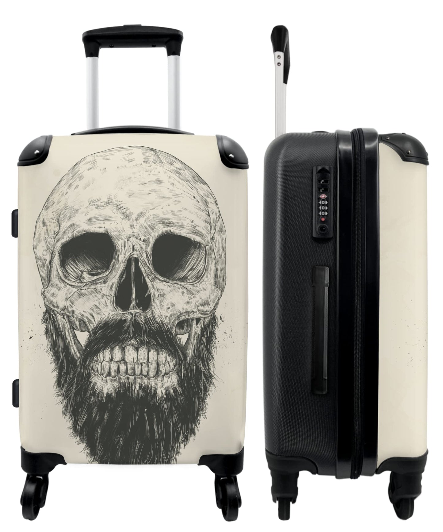 Grosser Reisekoffer mit 4 Rollen (90 Liter)