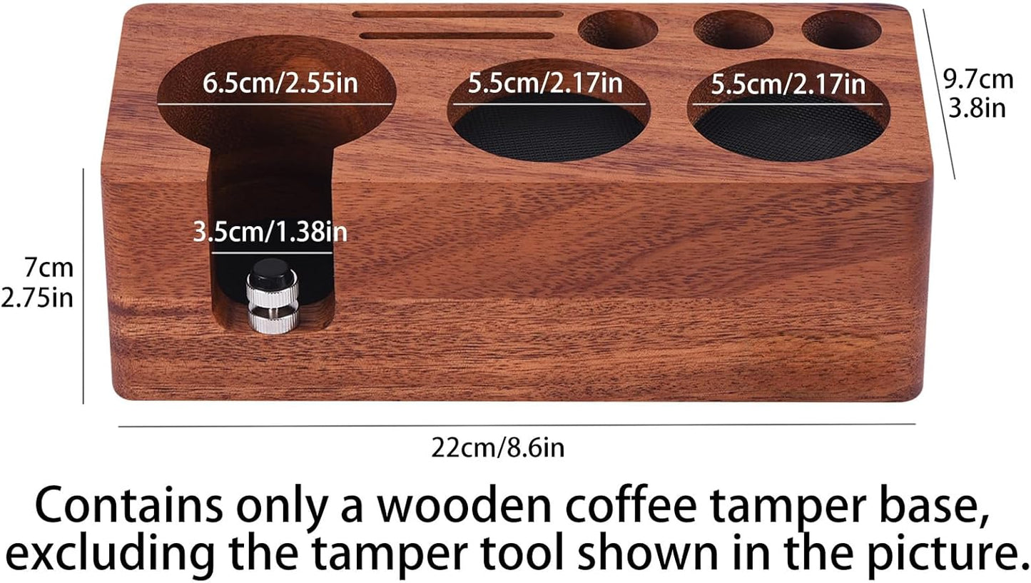 Espresso Tamperstation, Nussbaumholz-51/54mm