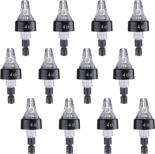 12x Dosier/Mass-Ausgiesser, Transparent 4 cl 12 Stück