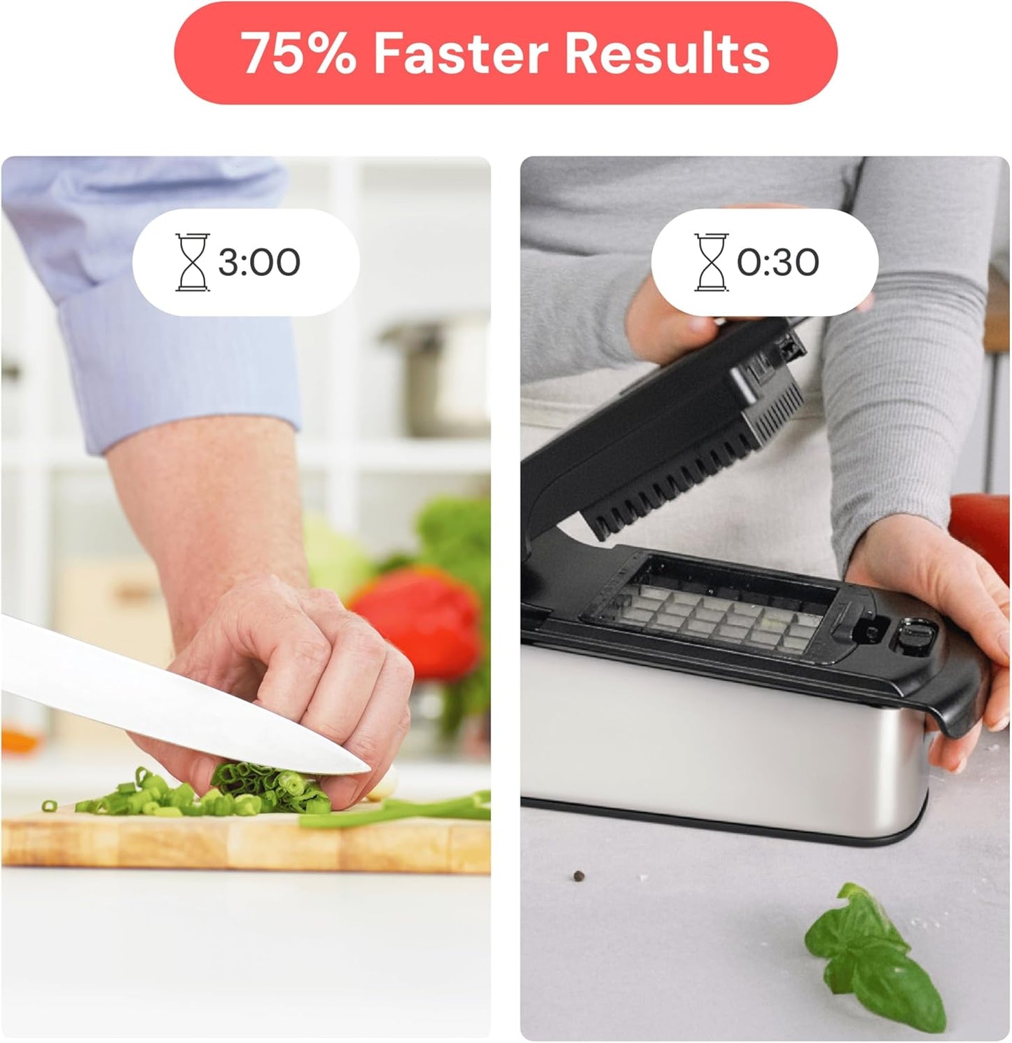 Gemüseschneider mit Zubehör, Edelstahl PRO 9-in-1
