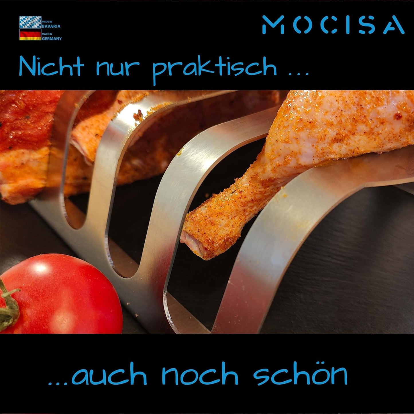 Rippchen-Grillhalter, 25cm | 5 Rippchen