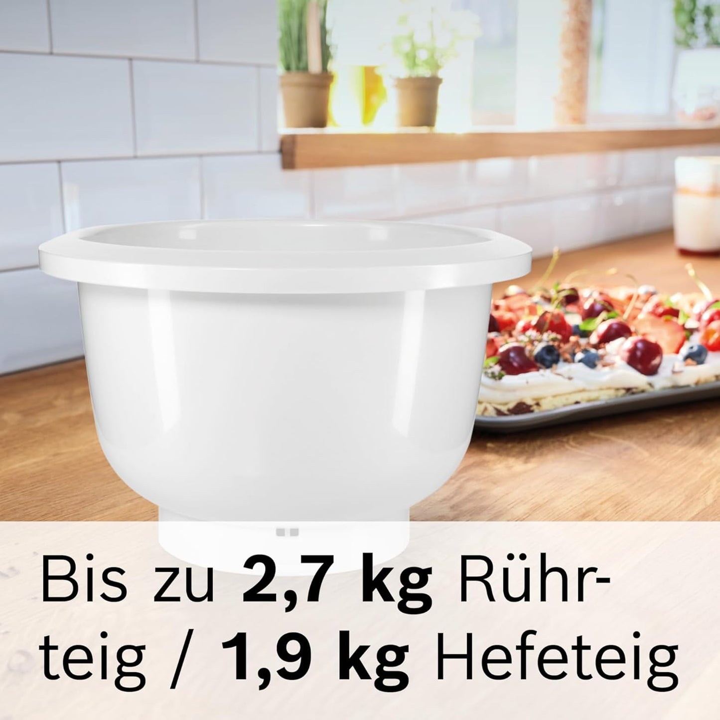 Kunststoff-Rührschüssel für Küchenmaschine Serie 4, einzeln