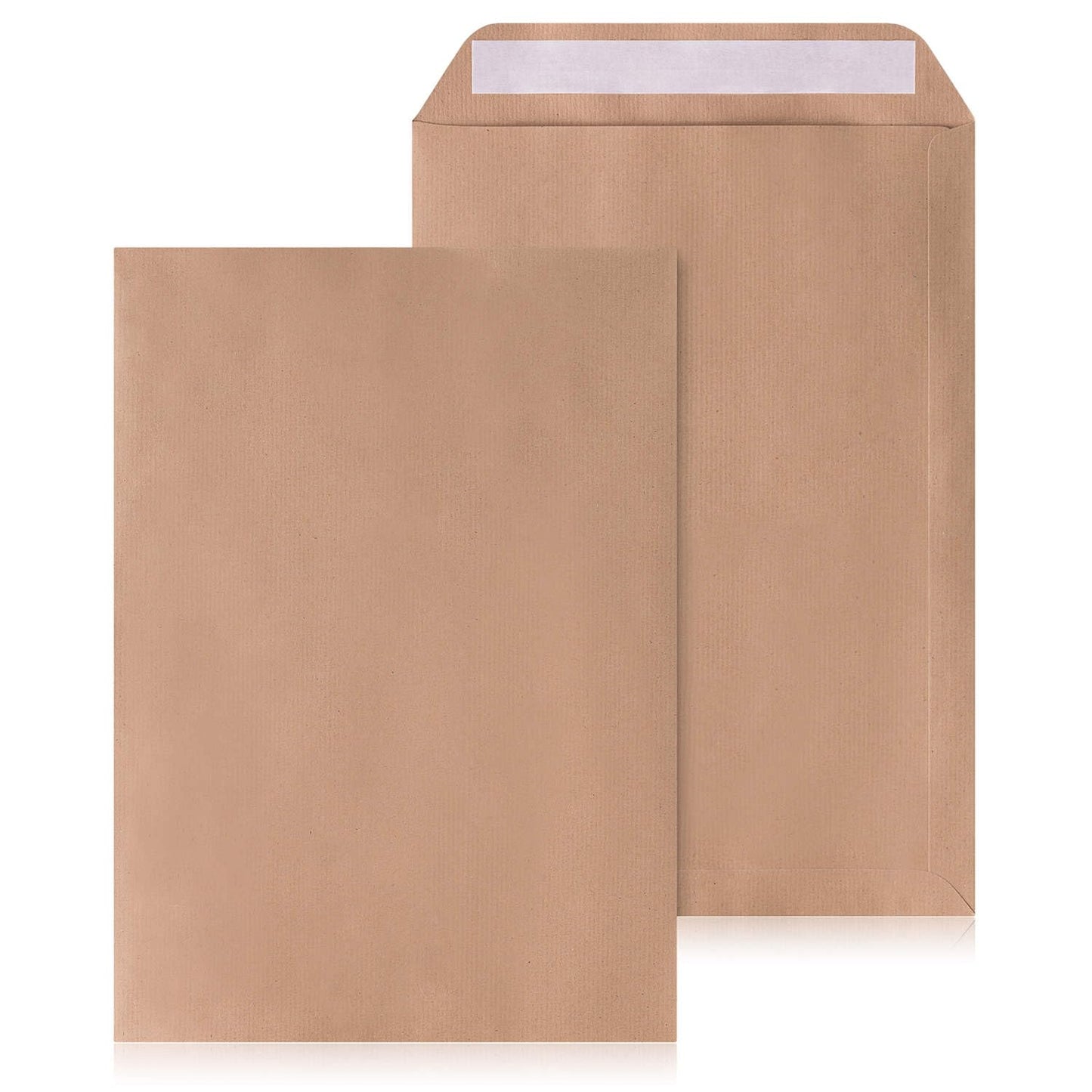 Versandtaschen B4 für A4 Dokumente, 100 Stück, 100 Stück Braun B4