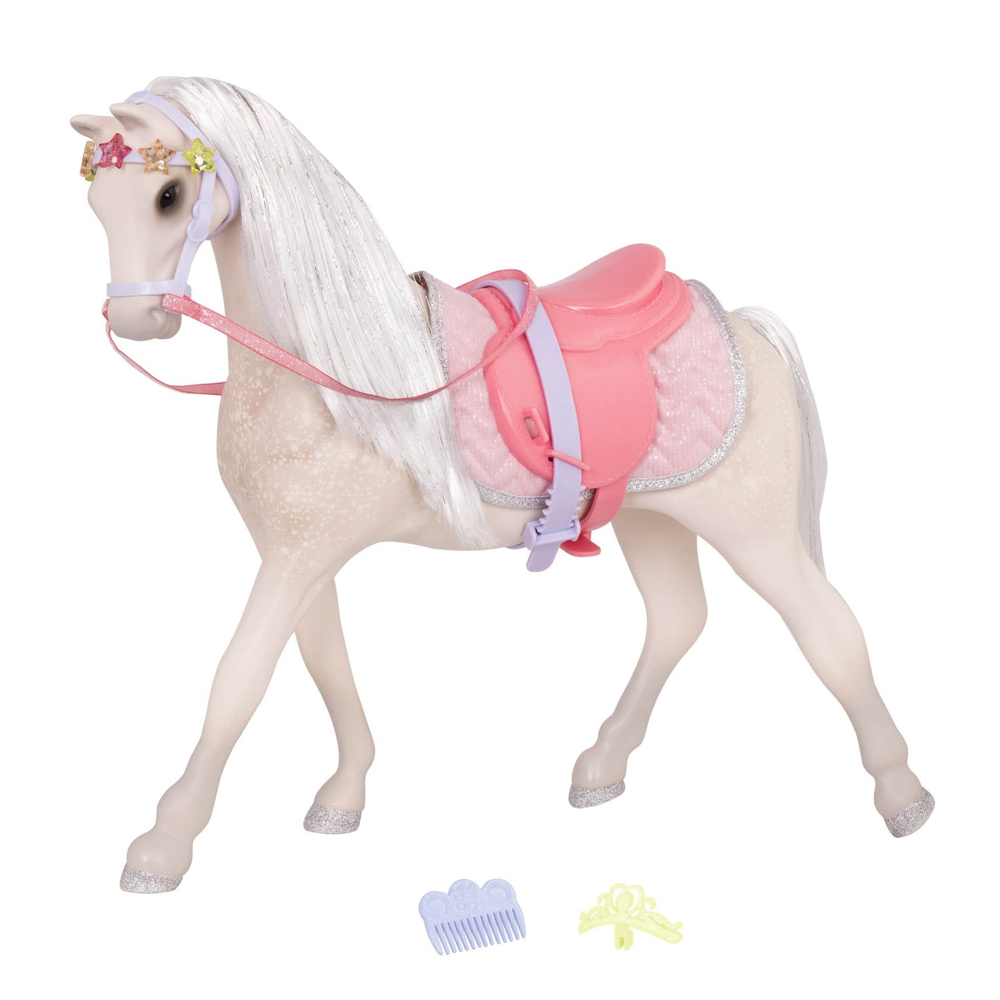 Sternenlicht Spielzeugpferd mit Tiara für Puppen, Starlight