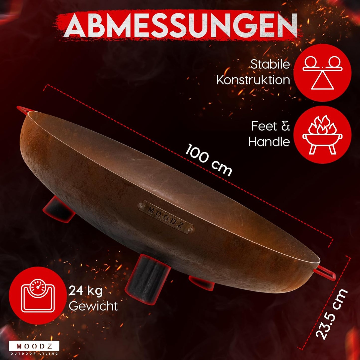 Feuerschale, Ø100 cm F&H