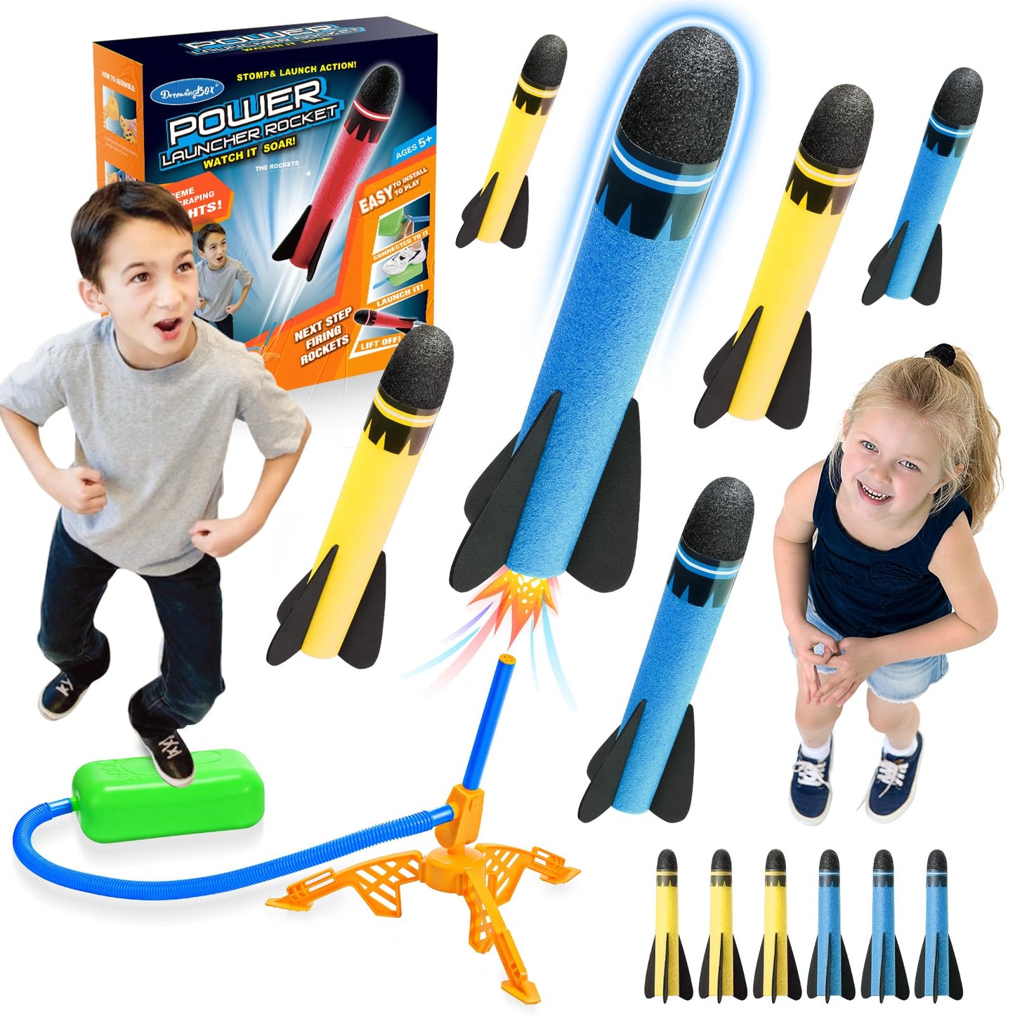Raketen-Spielzeug für Kinder, 6 Raketen