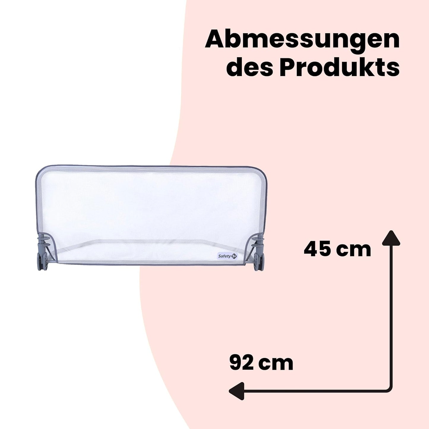 Standard Bedrail Grey, Standard Bed Rail 90 cm