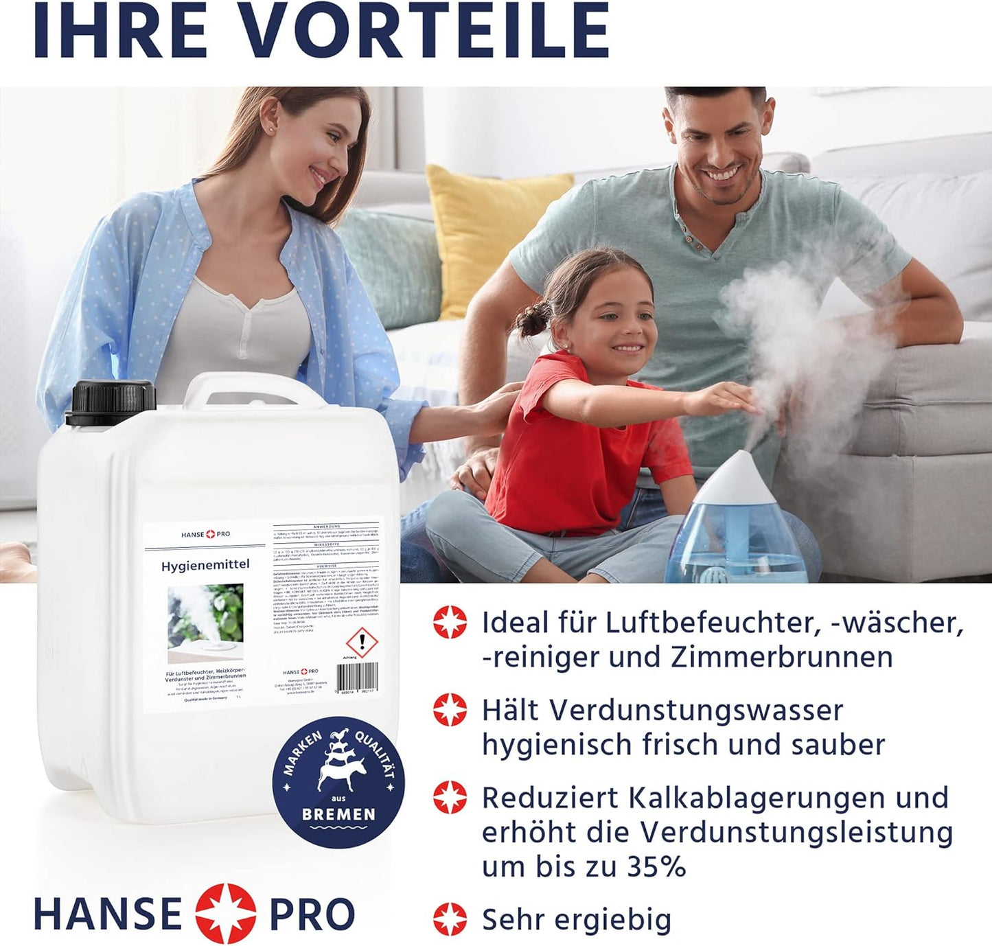 Hygienemittel für Luftreiniger & Verdunster, 5 l (2er Pack)