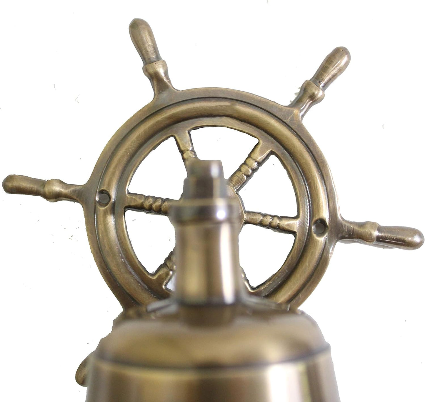 Glocke mit Steuerrad und Kordel