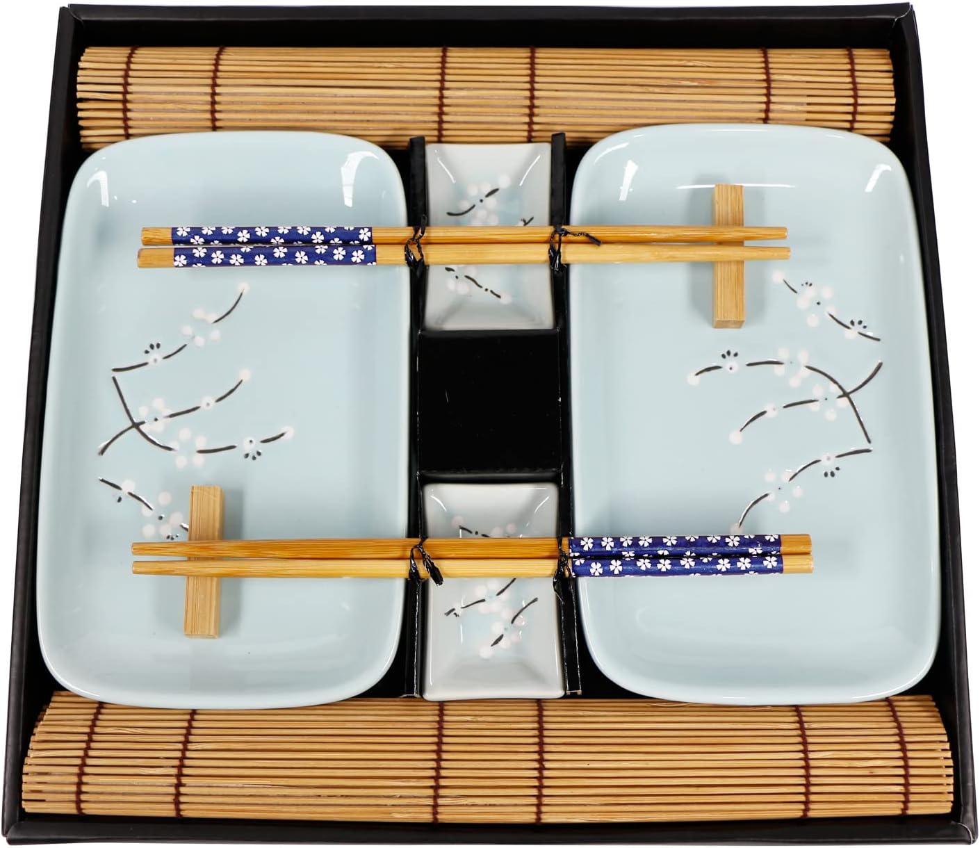 10-teiliges Sushi-Set, Blau