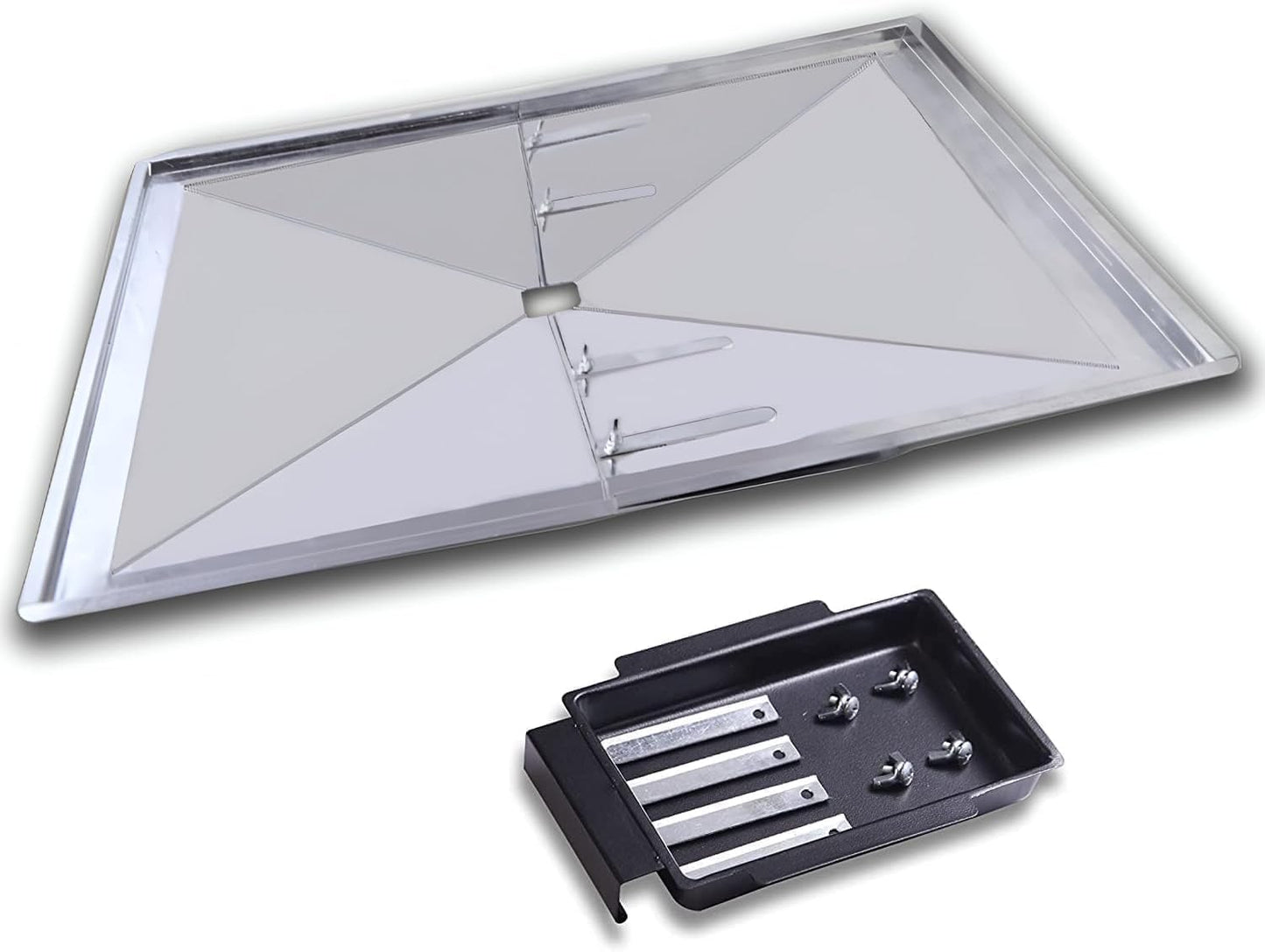 Ersatz-Fettschalen-Set für Grillmodelle (24 Zoll), 24 Zoll