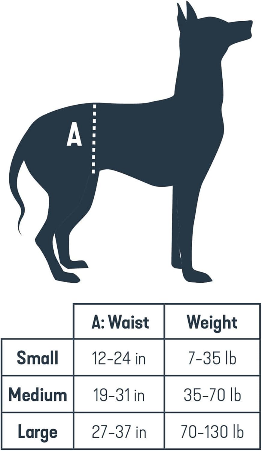 Hüft-Hebegeschirr für Hunde, L Hüftgeschirr