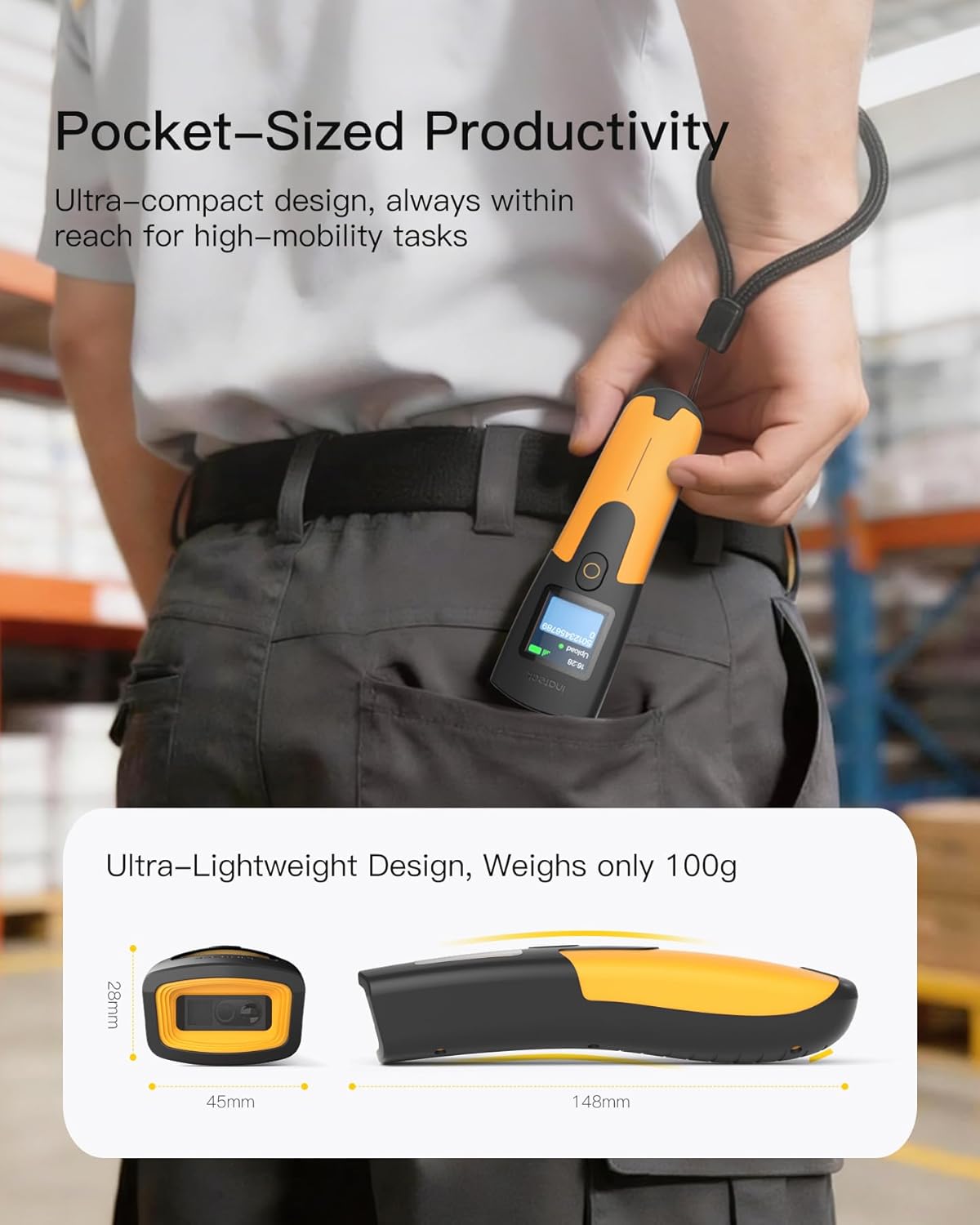 Kabelloser 1D Barcode-Scanner Nano 230D, 1D