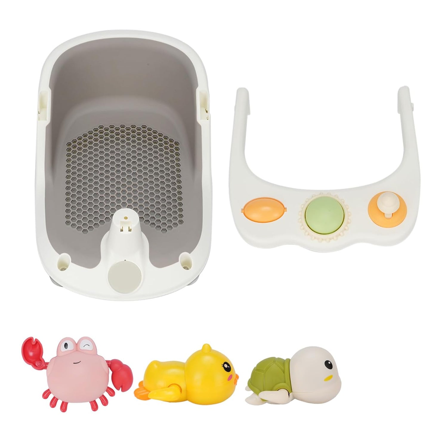 Baby-Badewannensitz mit Spielzeug, rutschfest