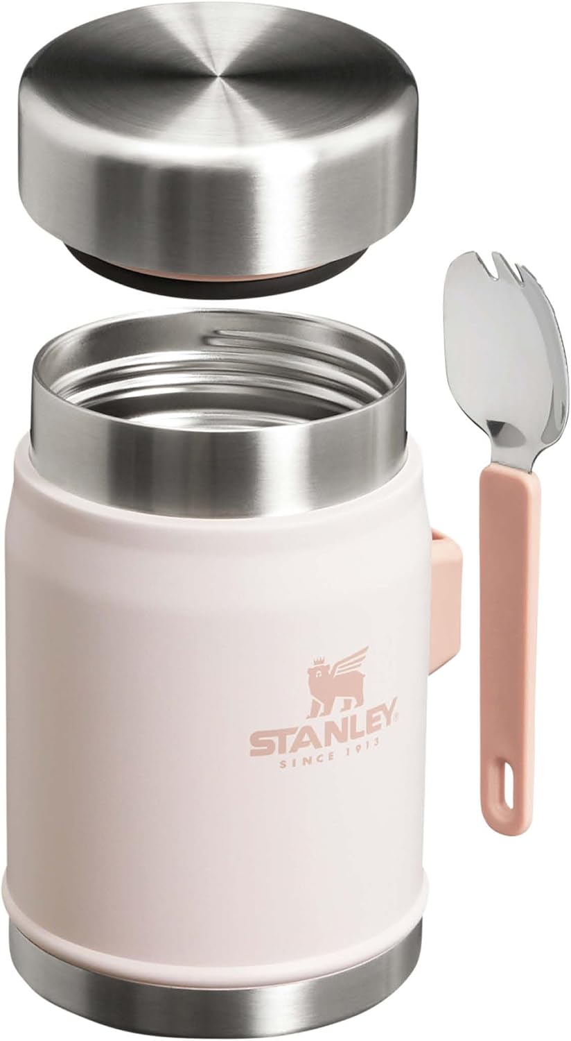 Edelstahl Thermobehälter für Essen (400 ml), Rose Quartz