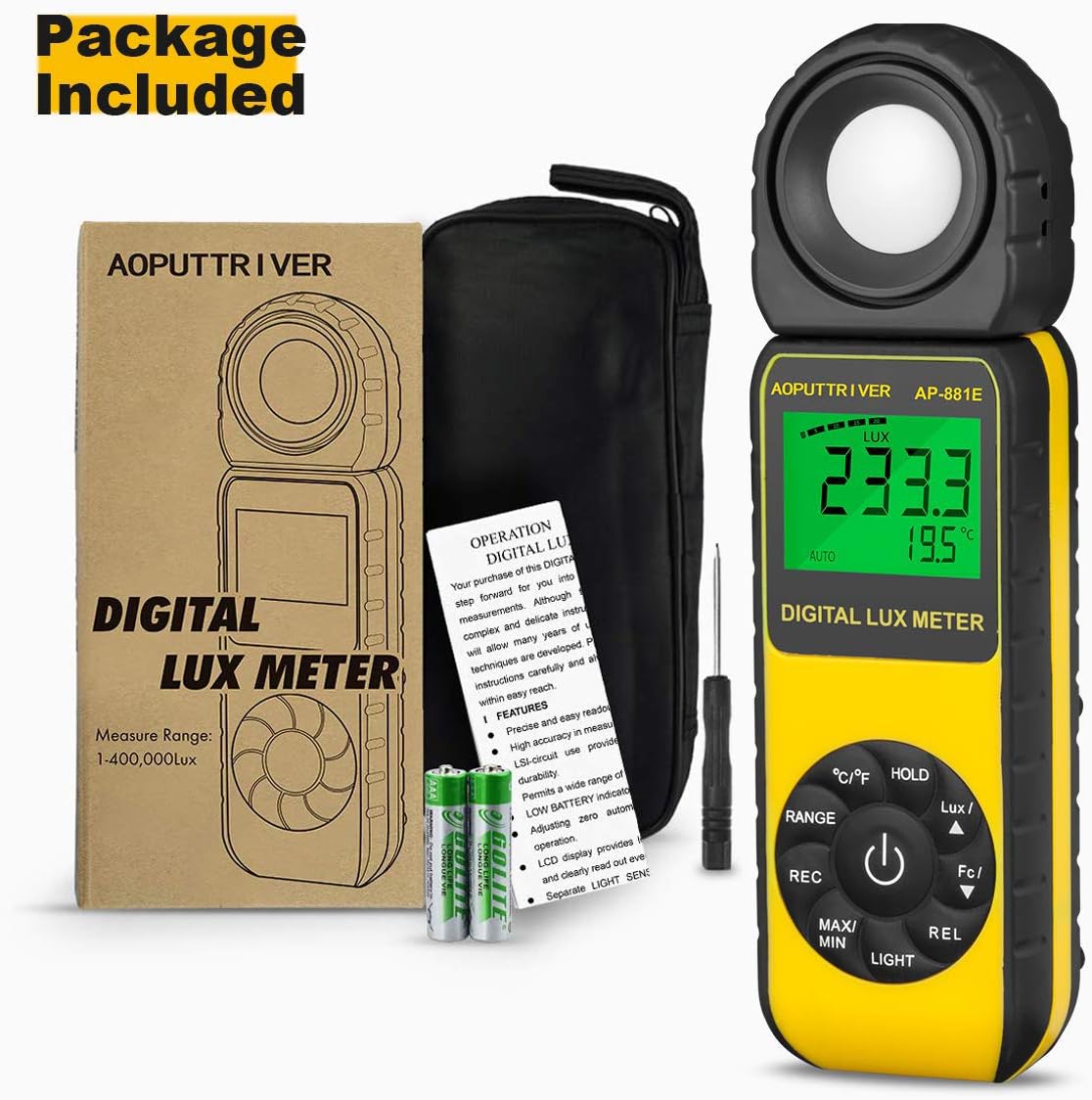 Belichtungsmesser AP-881E, AP-881E(300.000Lux)