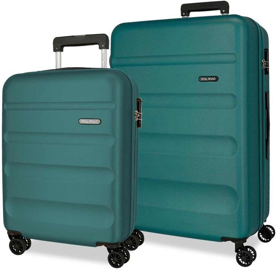 2-teiliges Hartschalen-Kofferset, Set mit 2 Koffern Grün