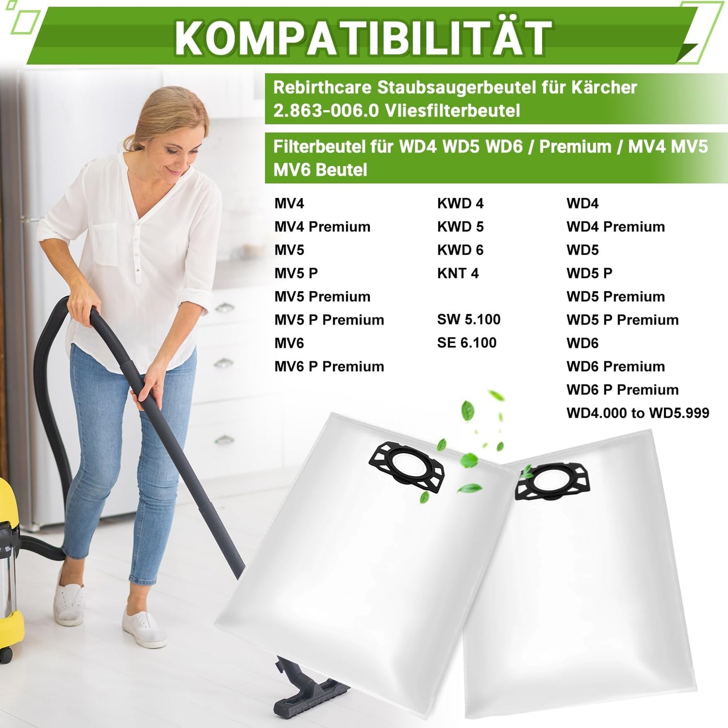 Ersatzbeutel, MV456-15PCs