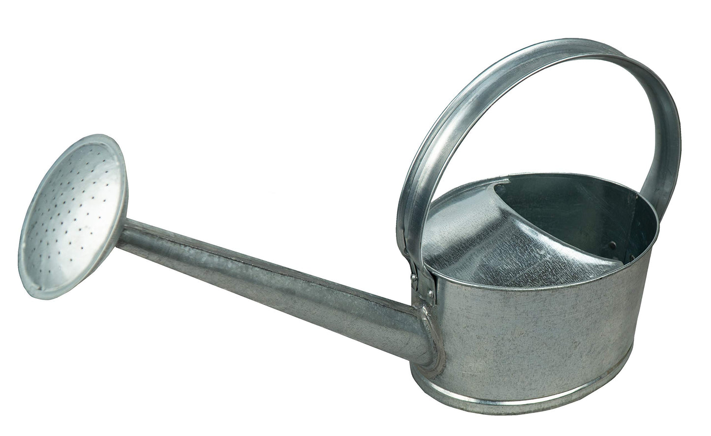 Zinkgiesskanne mit Giessbrause, Silber 5 Liter