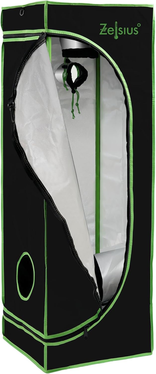 Growzelt MyHomeGrow (40x40x120 cm), Schwarz 40 x 40 x 120 cm