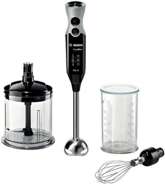 ErgoMixx Stabmixer Set mit Zubehör, Schwarz/Grau
