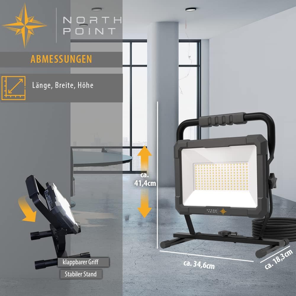 LED Baustrahler mit Stativ, 150w