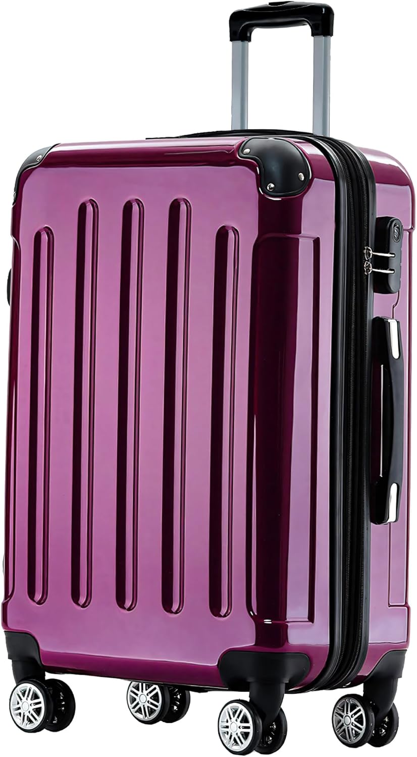 Hartschalen-Reisekoffer (70L), Lila 66cm - 70L