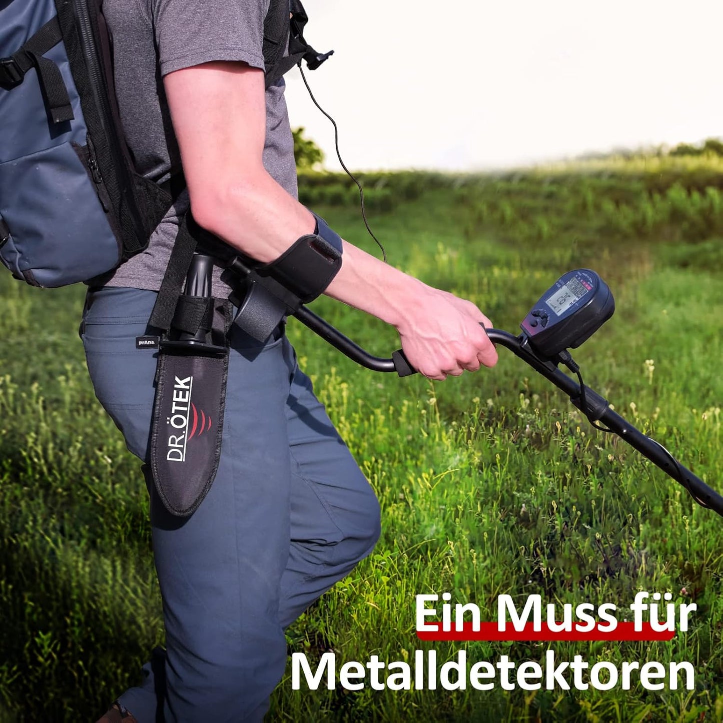 Doppelt gezahnte Digger-Schaufel mit Messskala
