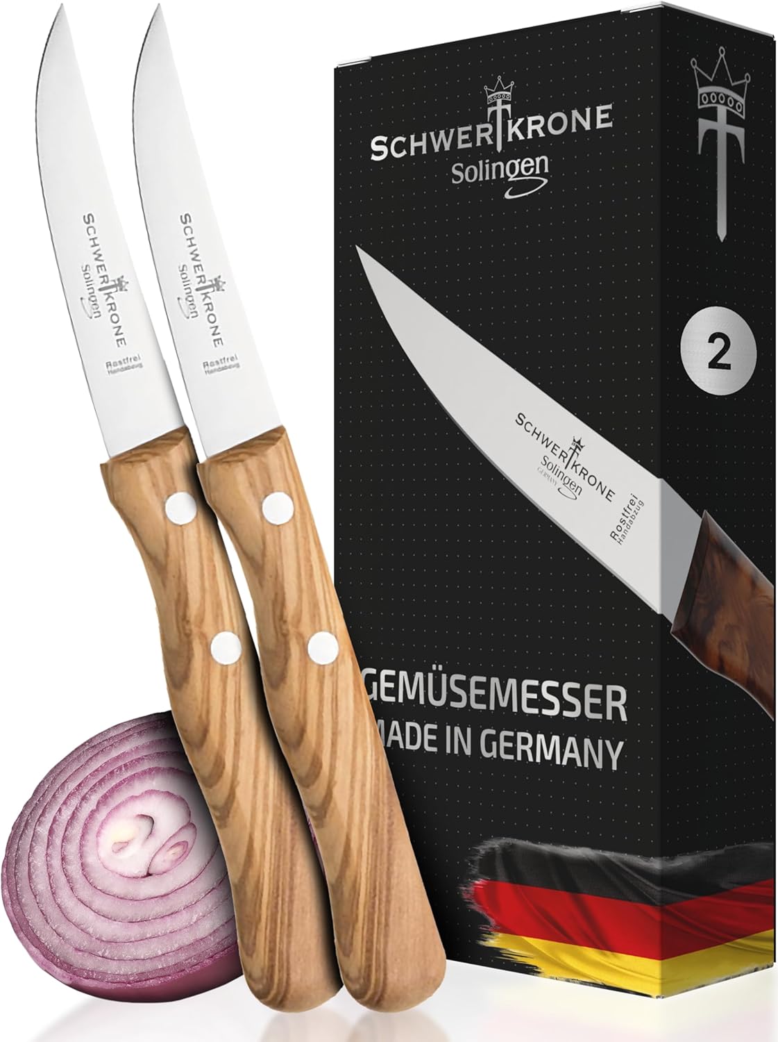 Obst- & Gemüse-Messerset, 2-Stück