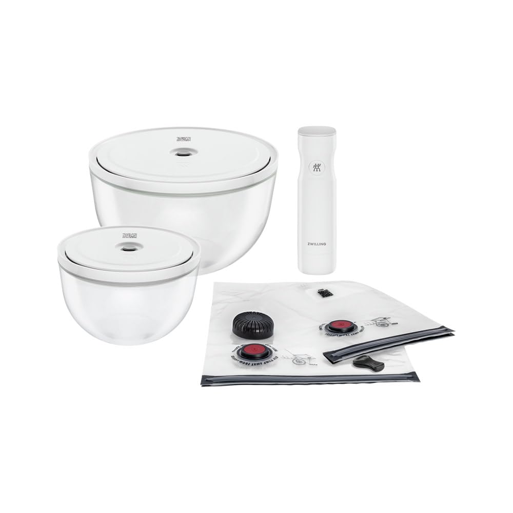 Fresh & Save Vakuum-Bowls-Set, 9-teilig, Starterset Glas
