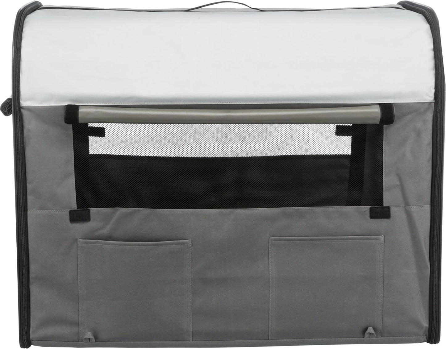 Faltbare Transporttasche Hundekennel (Mittel), Grau L 80 x B 55 x H 65 cm